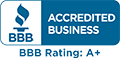 BBB Accredited Business — A+ Rating